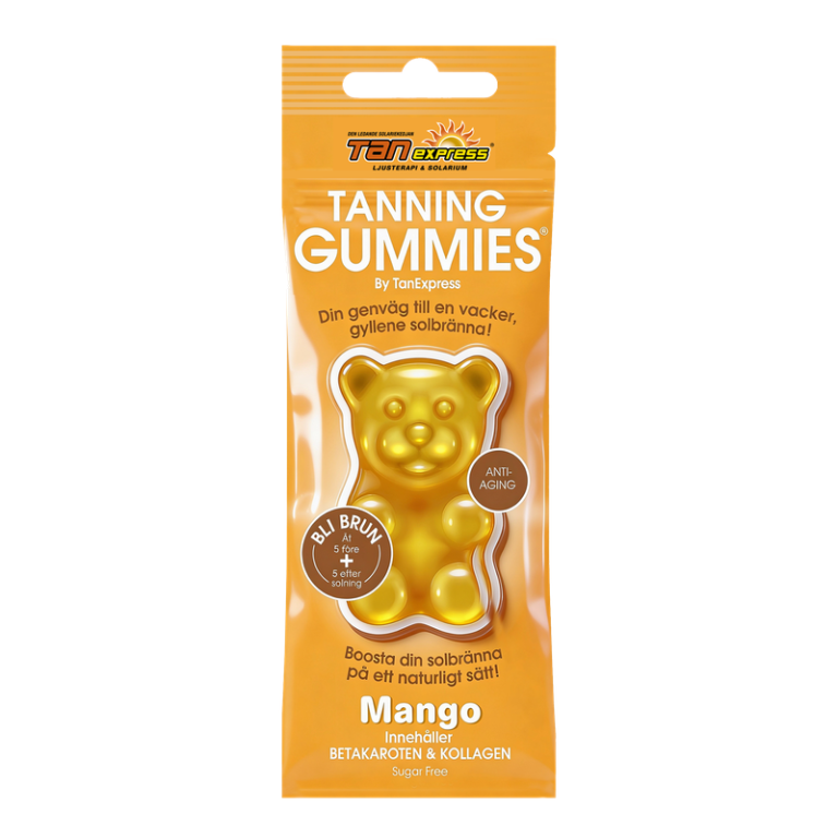 Kosttillskott – Tanning Gummies Mango – TanExpress
