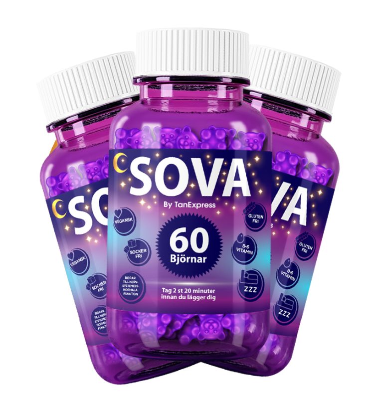 Kosttillskott – Sova Gummibjörnar – TanExpress 3-Pack